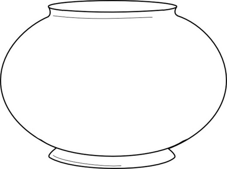 Free Printable Fish Bowl Template – Printable Templates Free