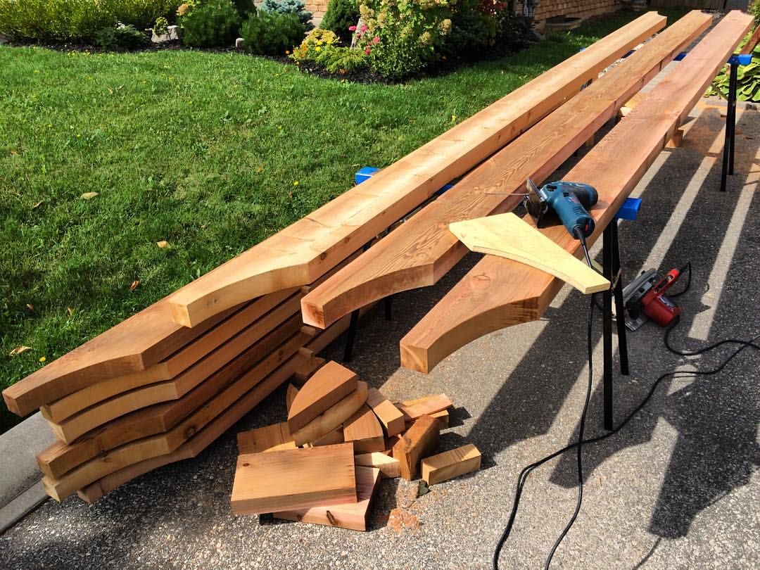 Pdf Printable 2x8 Pergola Rafter Tail Template terbaru