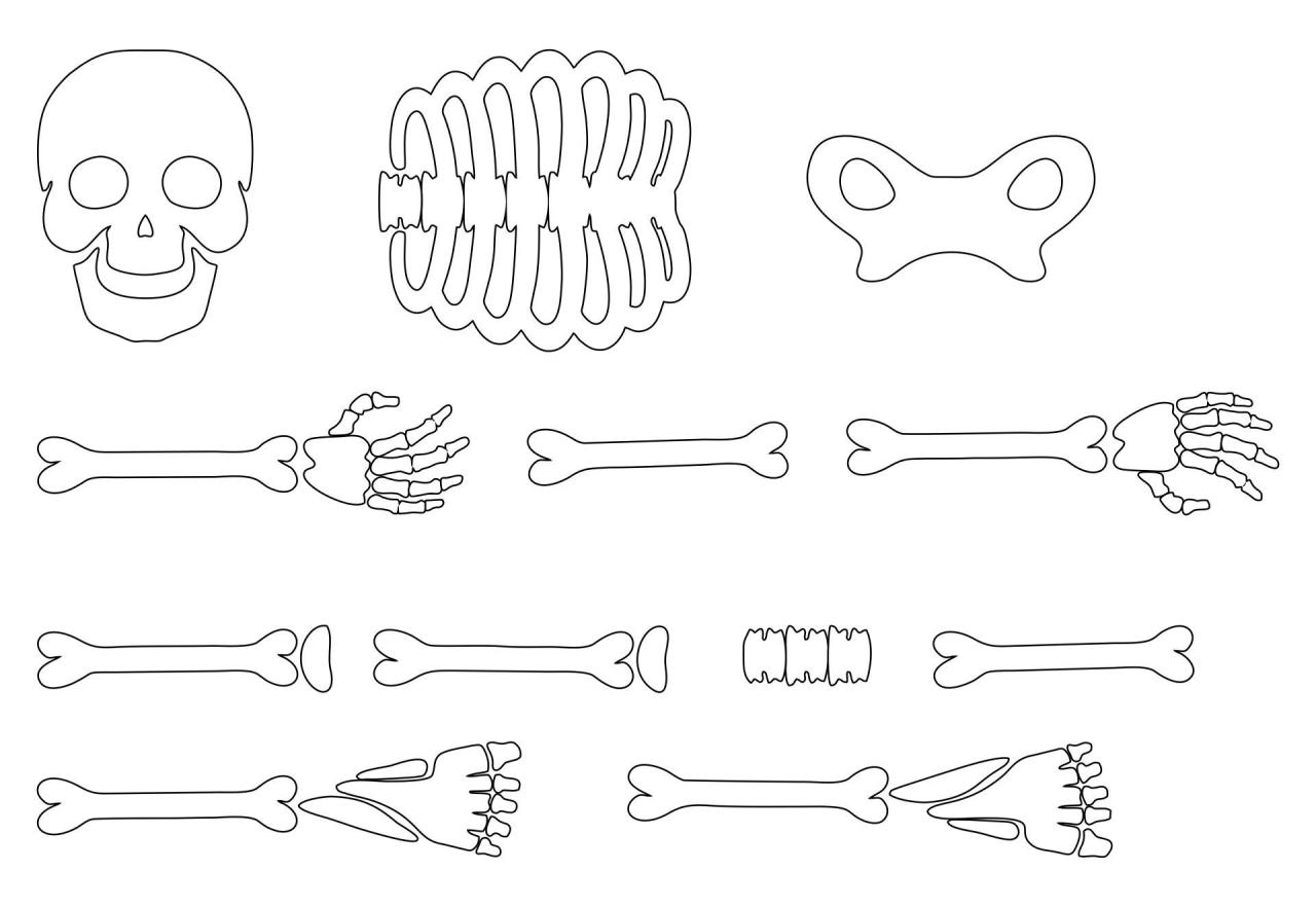 Printable Milk Jug Skeleton Template terbaru