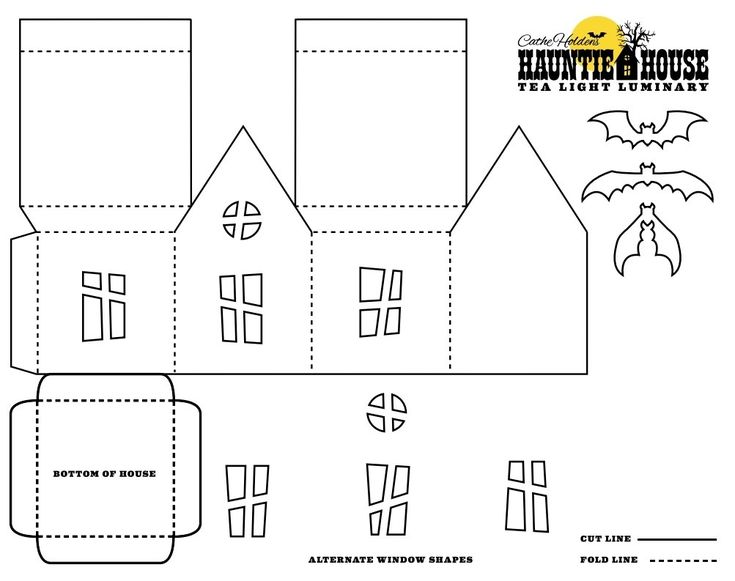 Free Printable Haunted House Template