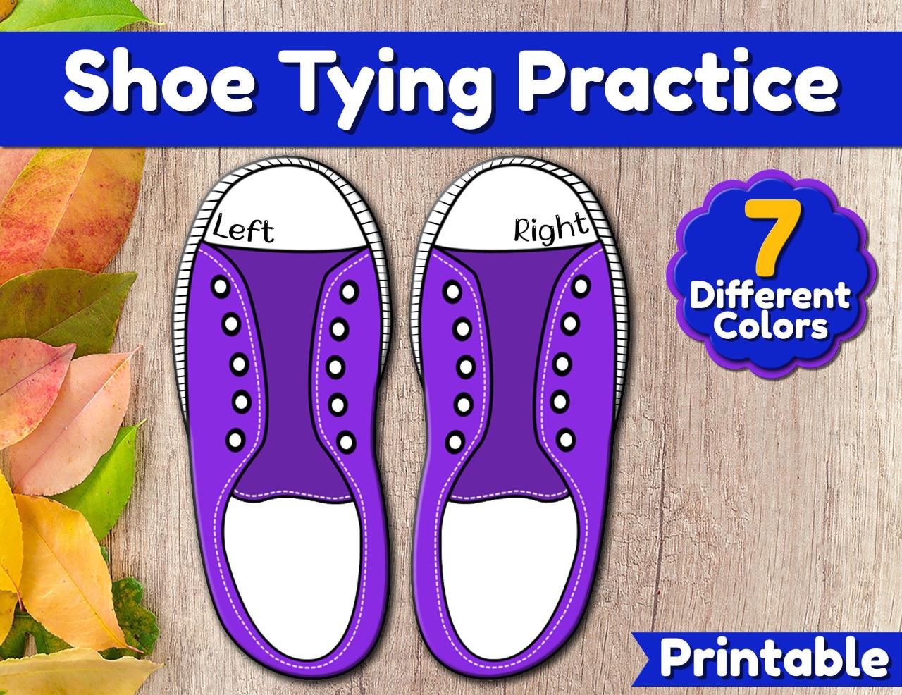 shoe template shoes tie lacing activity kids printable tying learn lace shoelaces activities motor fine outline learning craft teaching print
