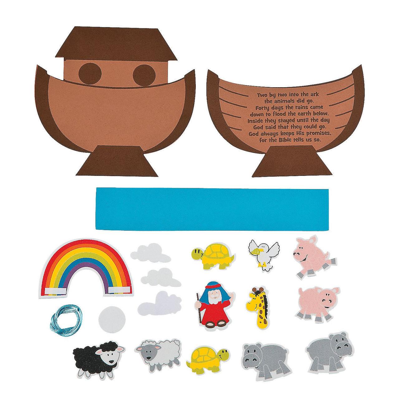 Free Printable Noah's Ark Template terbaru