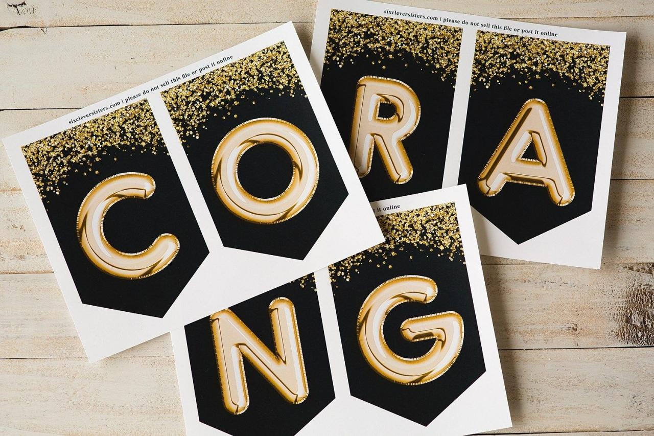 Free Printable Graduation Banner Templates