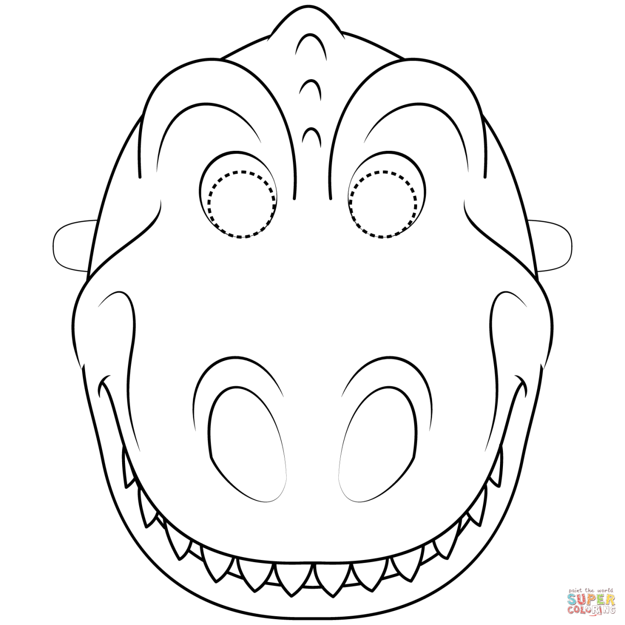Free Printable Dinosaur Mask Template Printable