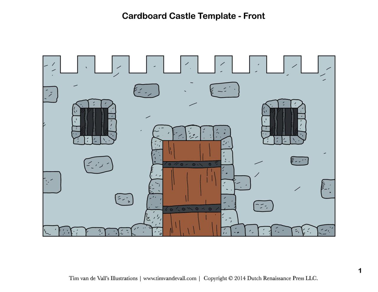 Cut Out Castle Template Printable