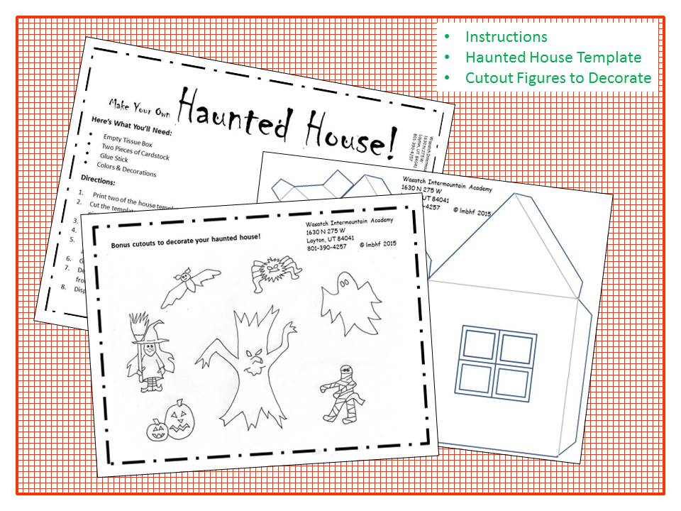 Free Printable Haunted House Template