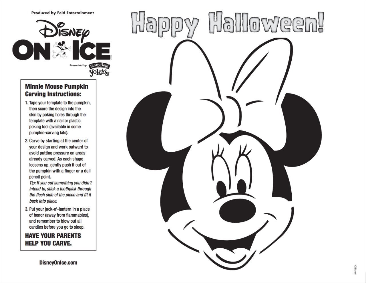 Printable Pumpkin Carving Templates Disney