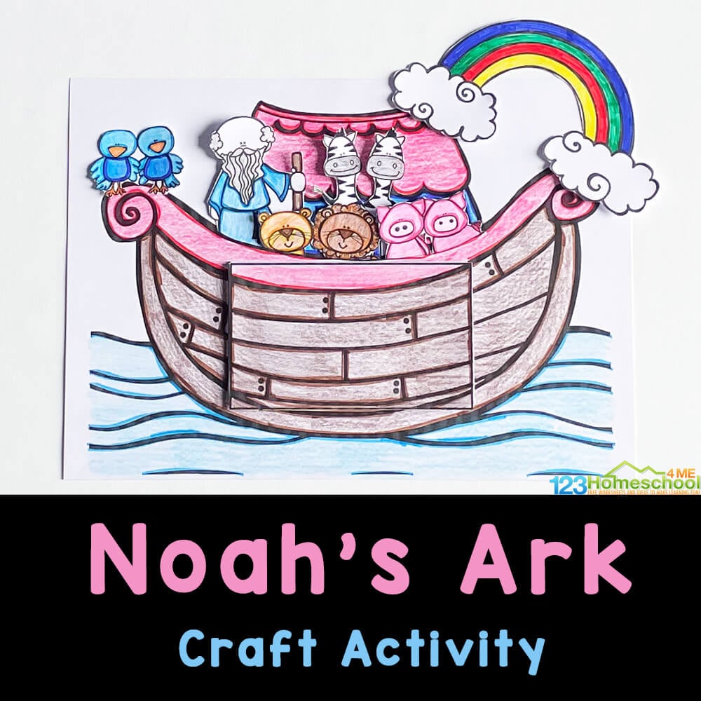 printable ark noah noahs story bible ministryark
