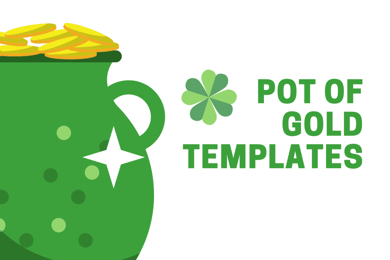 Printable Pot Of Gold Template terbaru