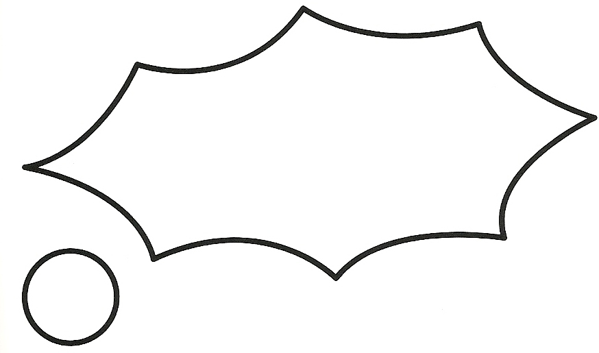 Free Printable Holly Leaf Template