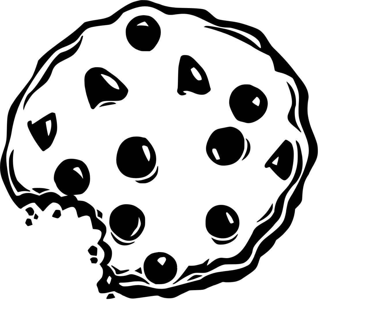 Chocolate Chip Cookie Template Printable