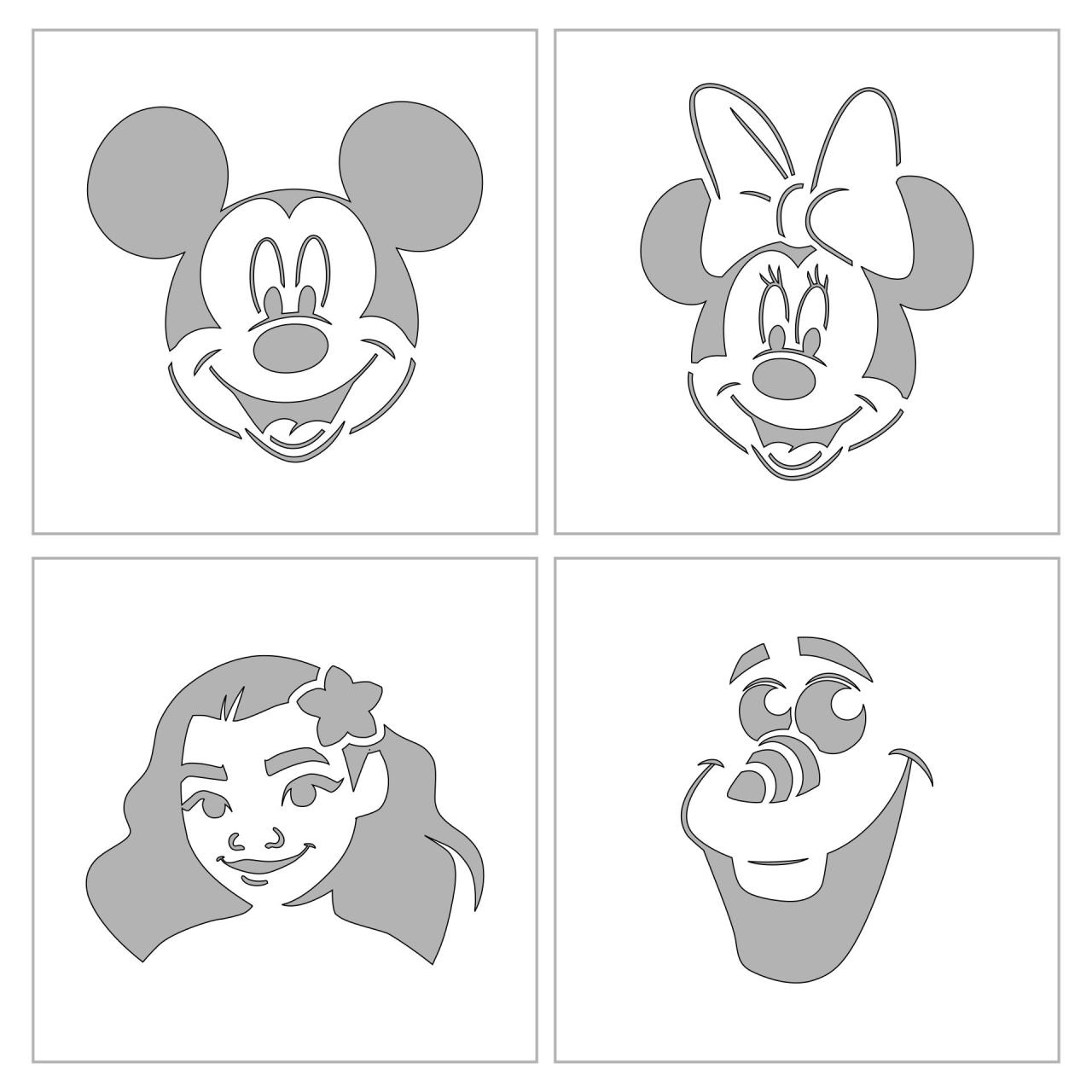 Printable Pumpkin Carving Templates Disney