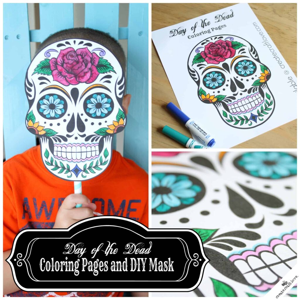 Printable Day Of The Dead Mask Template Printable Templates Free