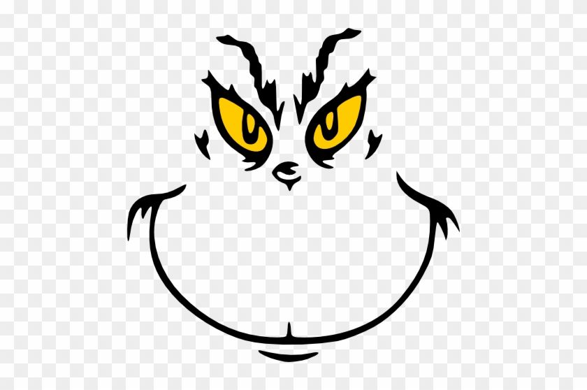 Free Printable Grinch Face Template terbaru