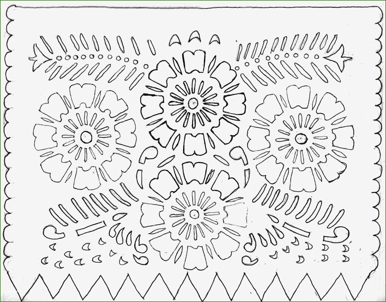 Printable Easy Printable Papel Picado Template
