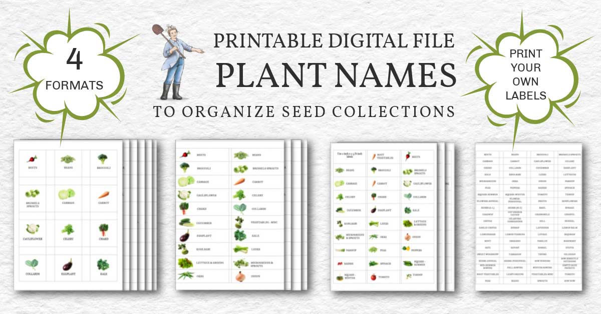 Free Printable Square Garden Plant Labels Template terbaru