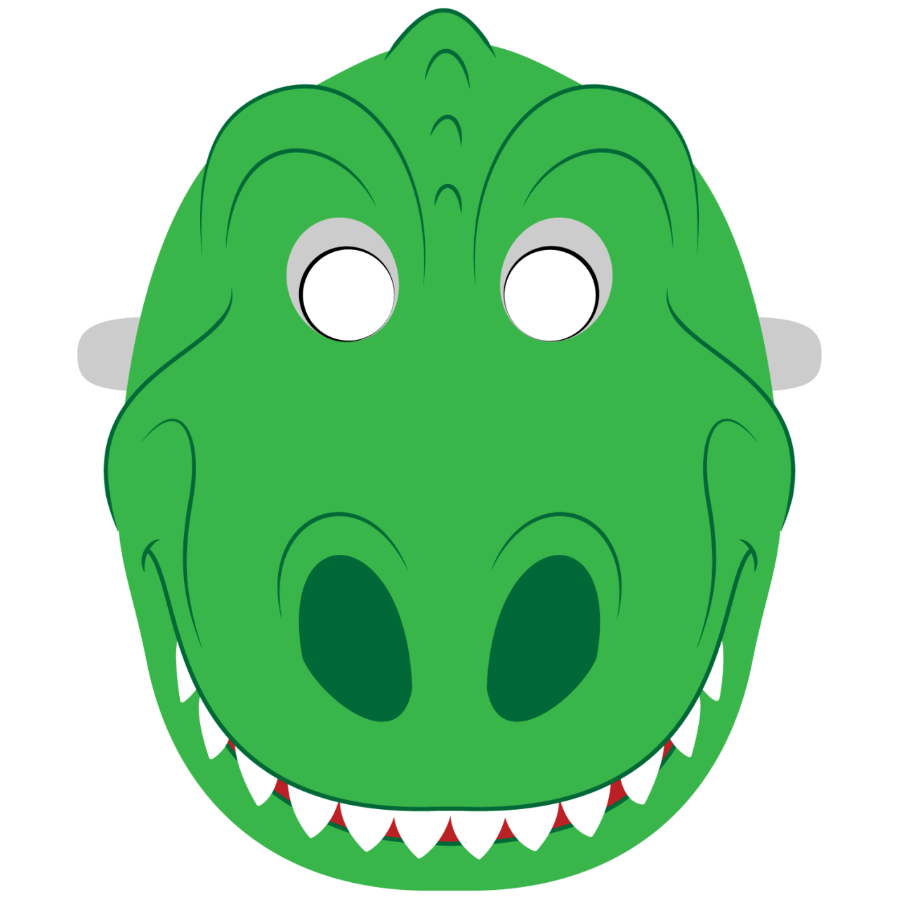 Free Printable Dinosaur Mask Template Printable terbaru