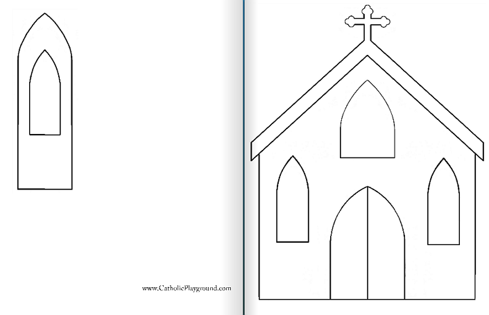 Free Printable Paper Church Template terbaru