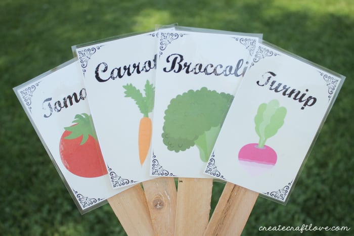 Free Printable Square Garden Plant Labels Template terbaru