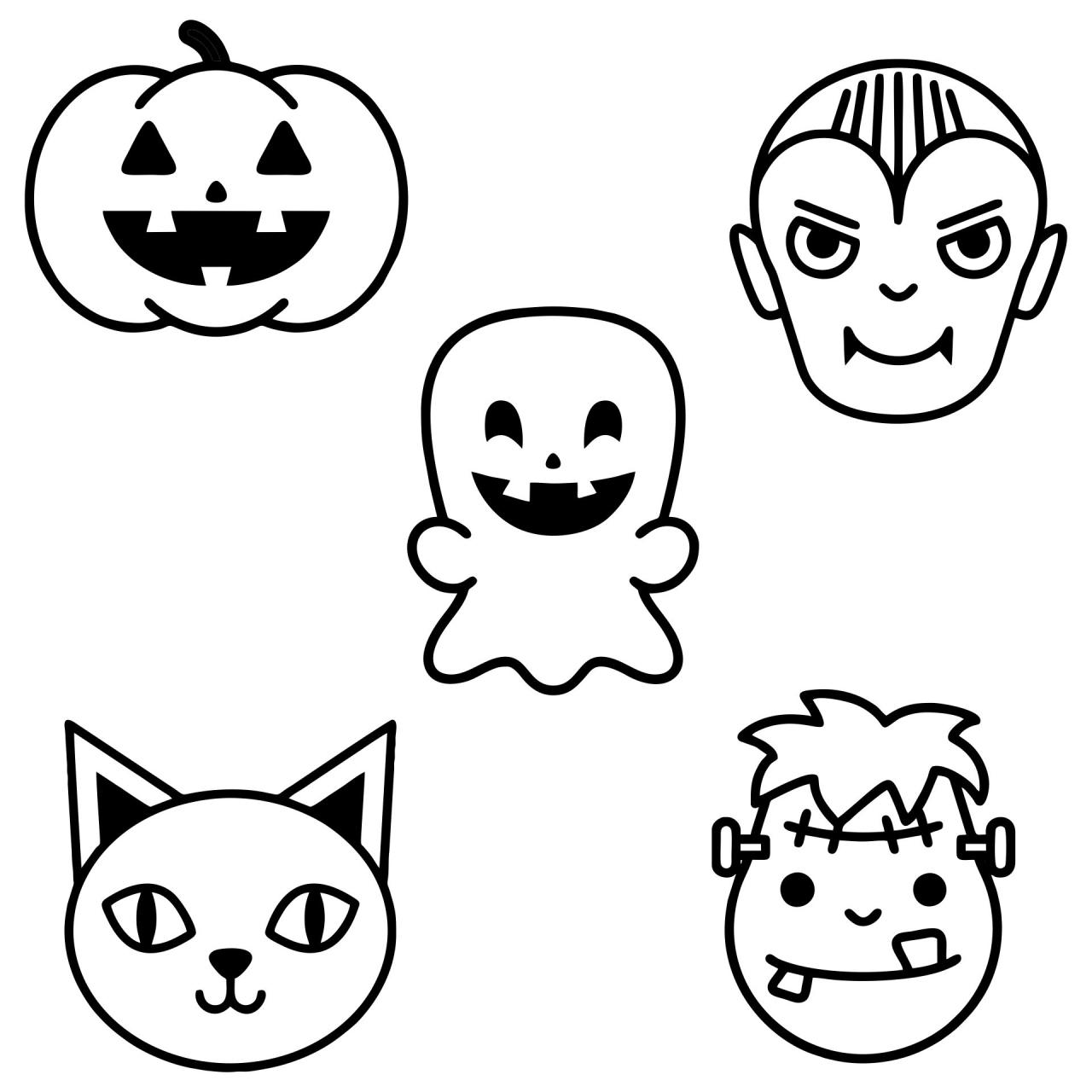 Cut Out Printable Halloween Templates terbaru
