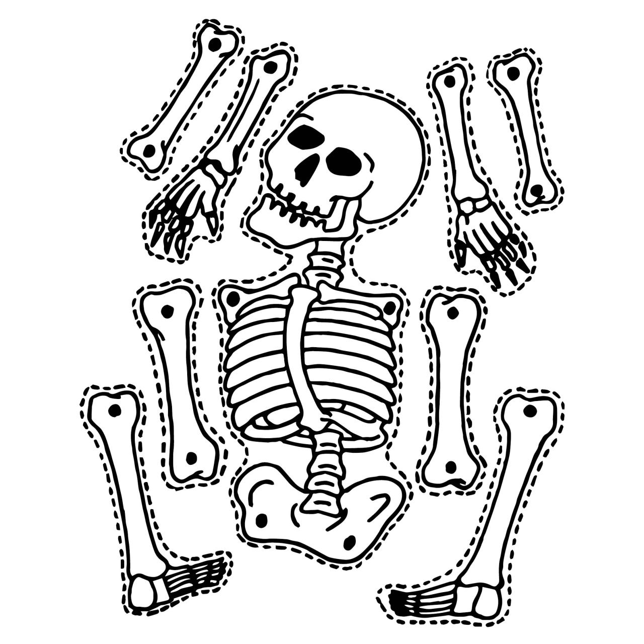Printable Milk Jug Skeleton Template terbaru