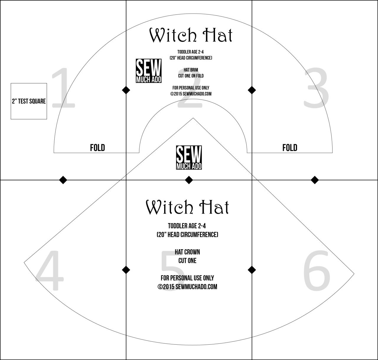Free Printable Witch Hat Template