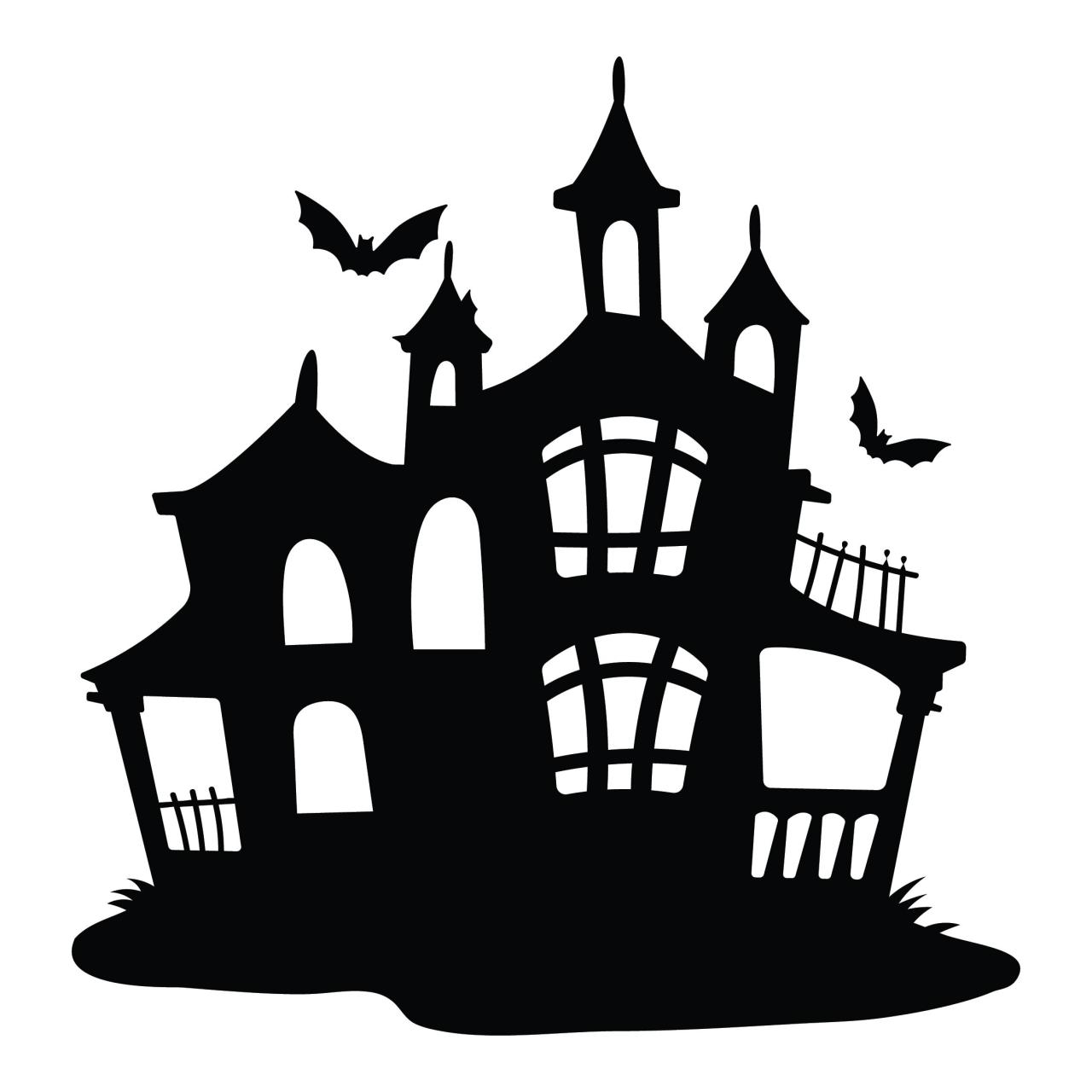haunted house coloring pages printable kids