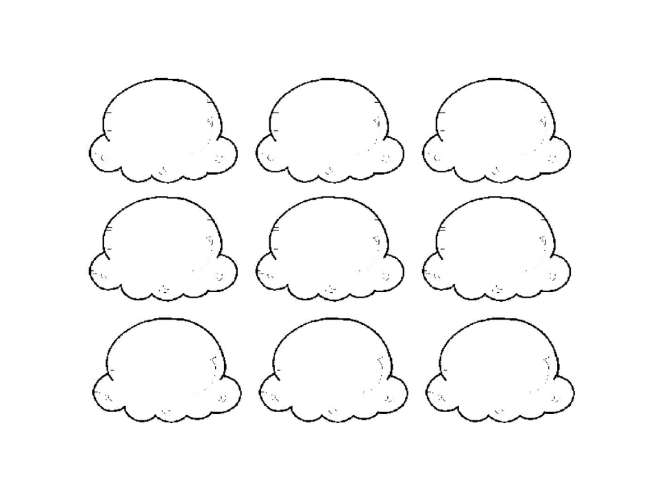 Ice Cream Scoop Printable Template terbaru