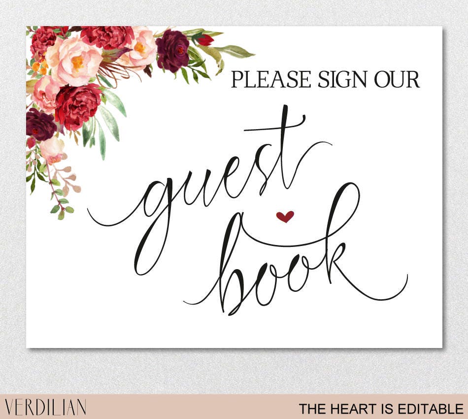 book guestbook description