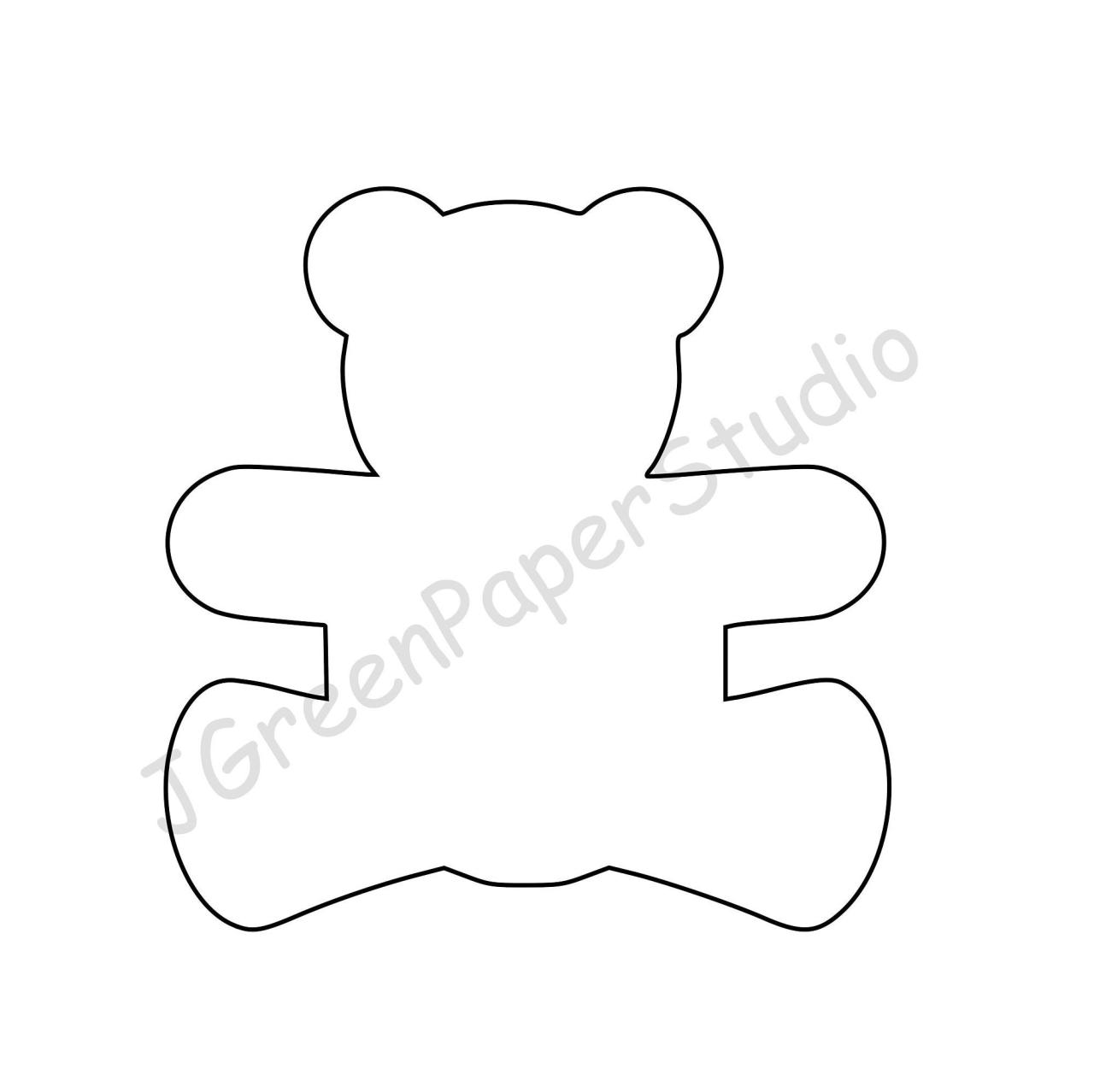 Teddy Bear Template Free Printable