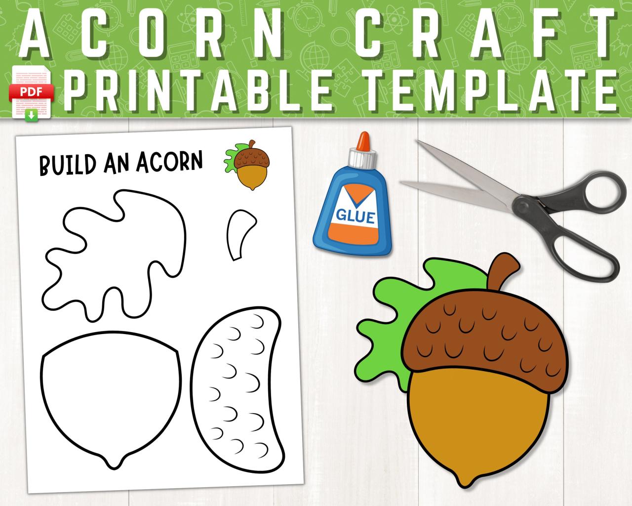 Free Printable Printable Acorn Template