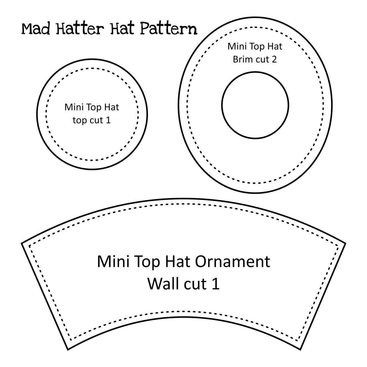 Cut Out Top Hat Template Printable terbaru