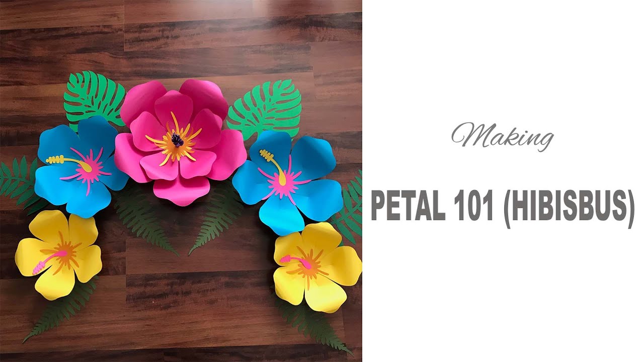 Free Printable Hibiscus Flower Template terbaru