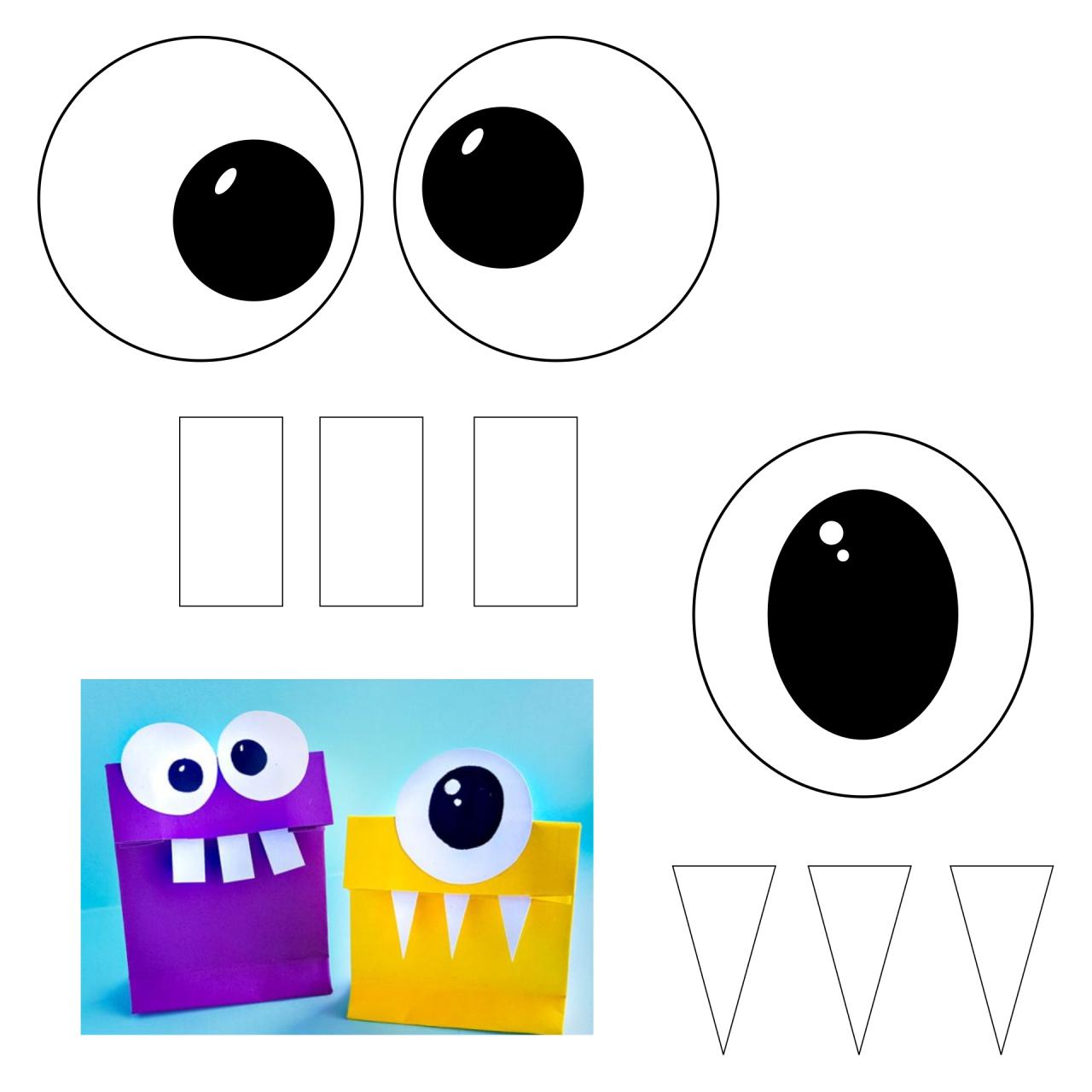 Free Printable Paper Bag Puppet Templates