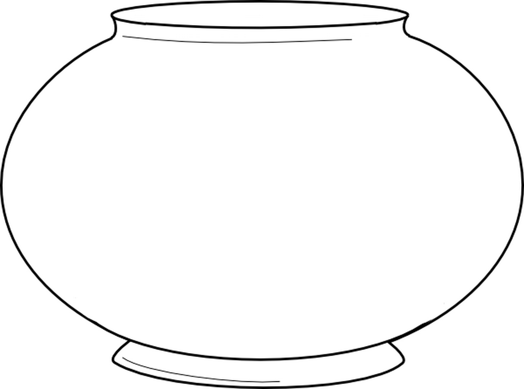fish coloring bowl clip drawing printable pages kids clipartbest saved clipart aquarium