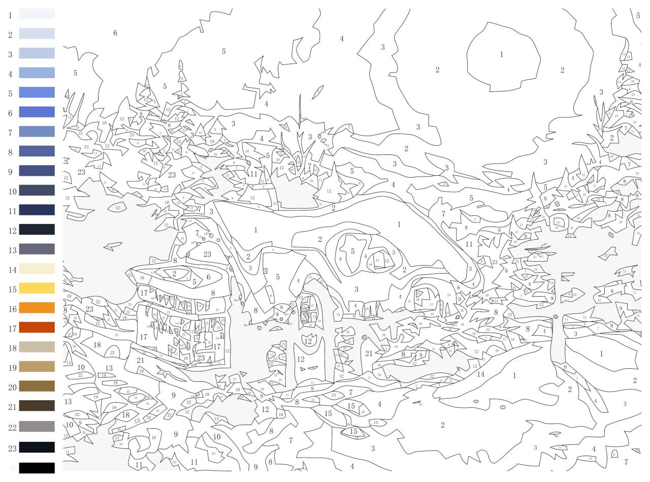 Printable Free Paint By Numbers Templates