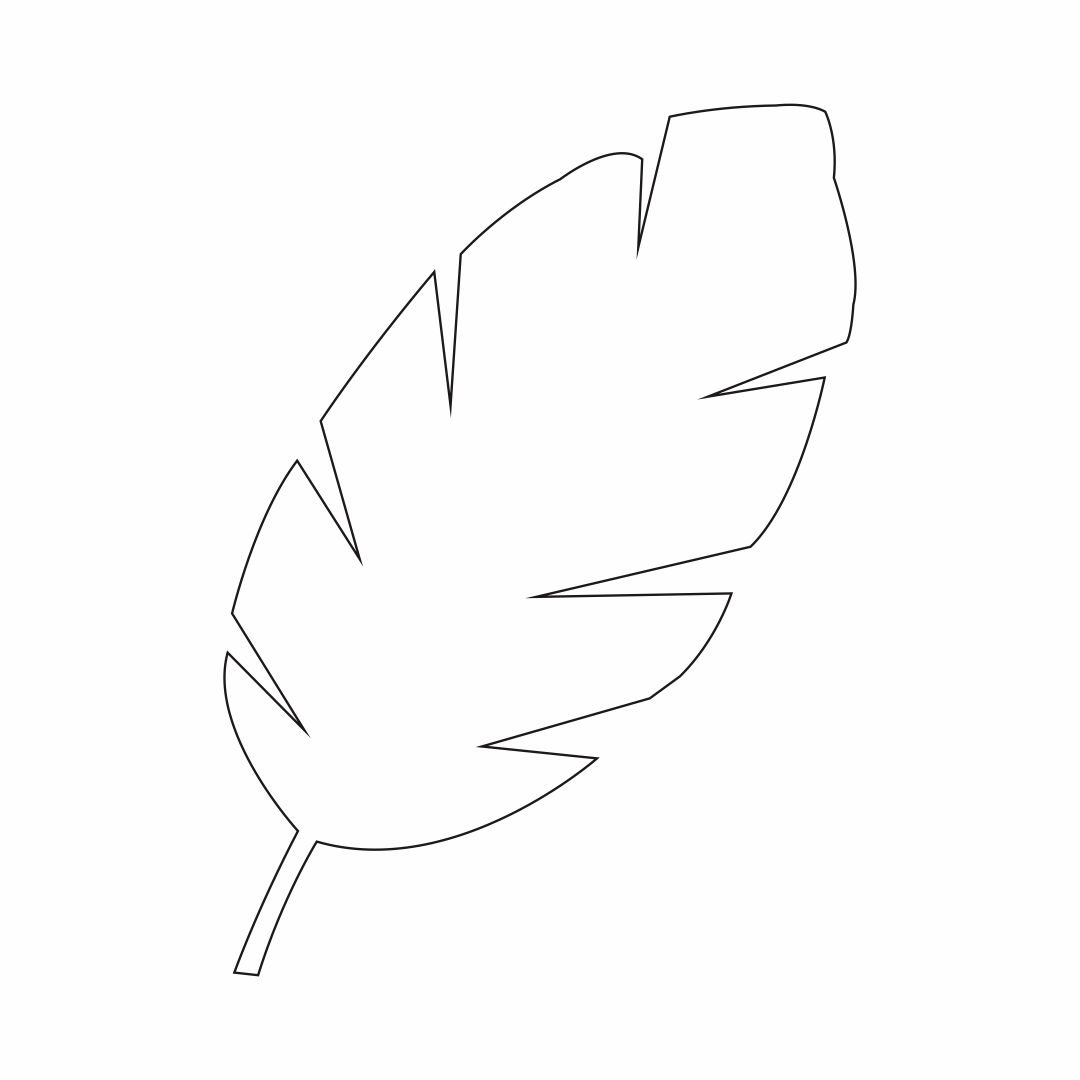 Cut Out Palm Leaf Template Printable