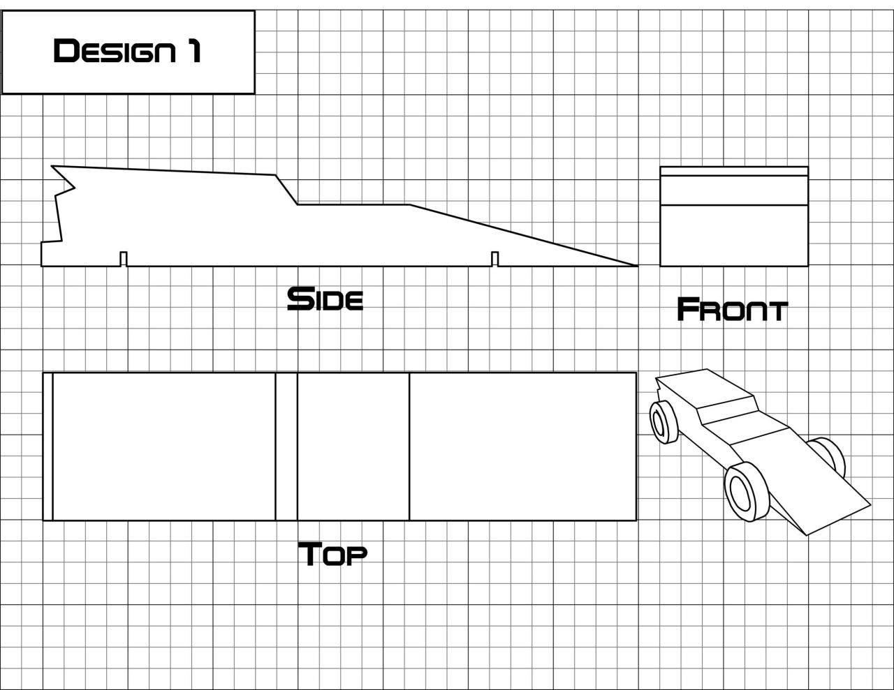 Printable Fast Pinewood Derby Car Templates