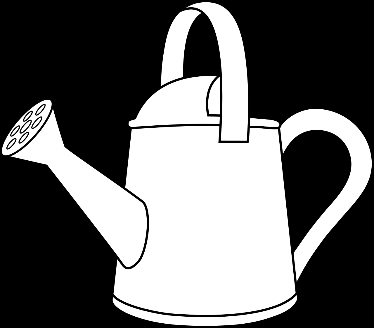 Free Printable Watering Can Template