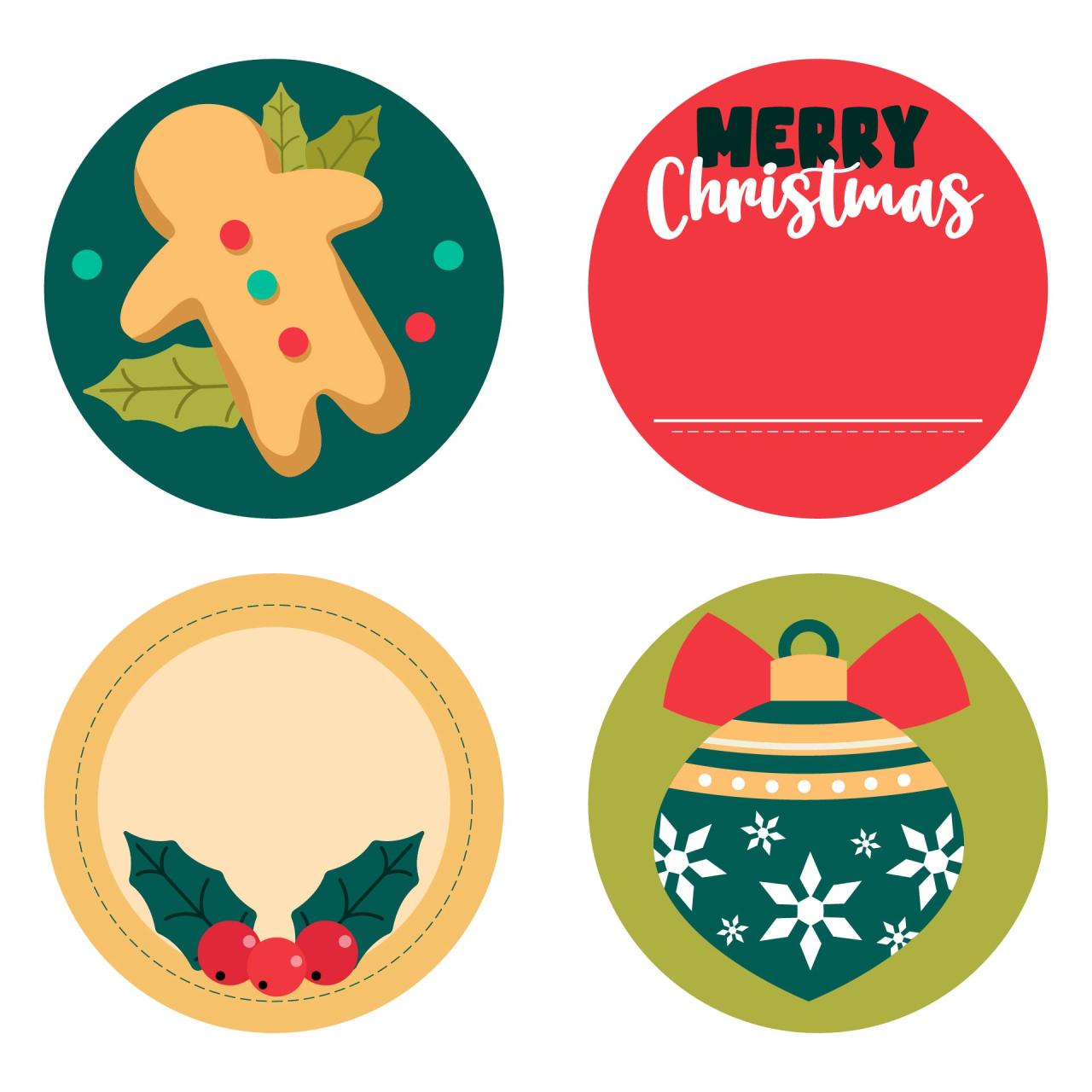 Free Printable Christmas Mason Jar Labels Template