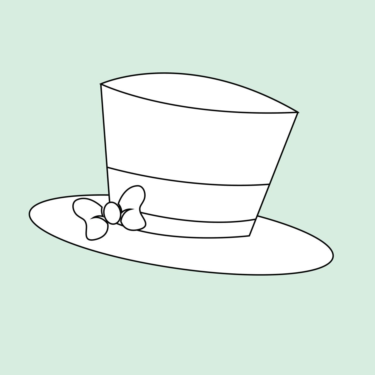 Snowman Top Hat Template Printable terbaru