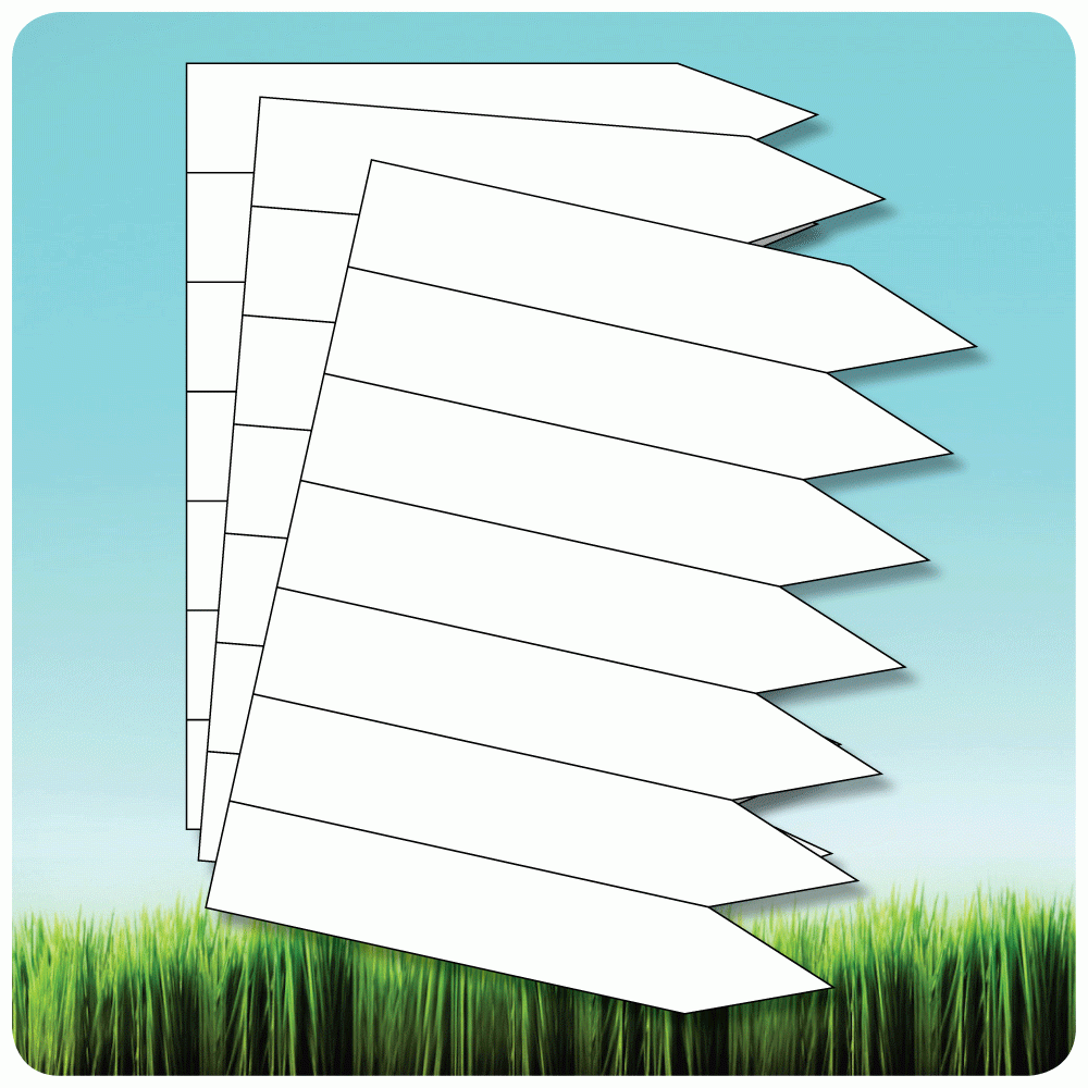 Free Printable Square Garden Plant Labels Template