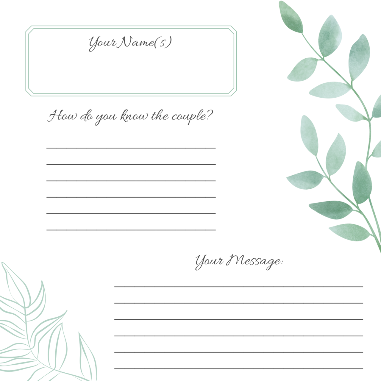 printablemarket guestbook