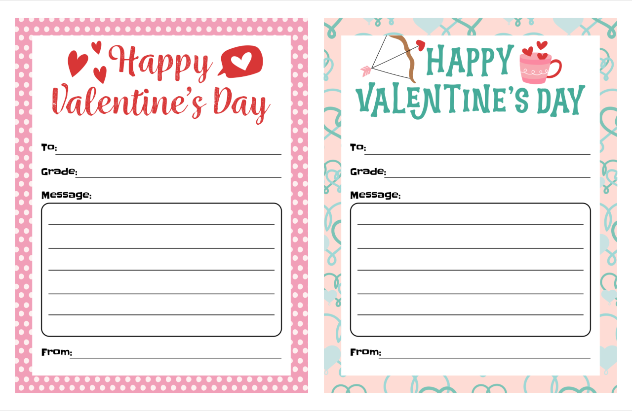 Free Printable Valentine Candy Gram Template terbaru