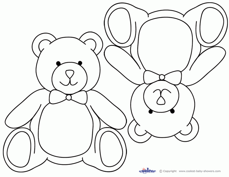 Teddy Bear Template Free Printable terbaru